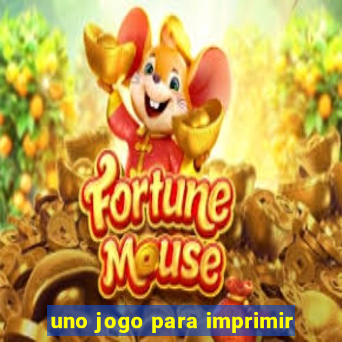 uno jogo para imprimir